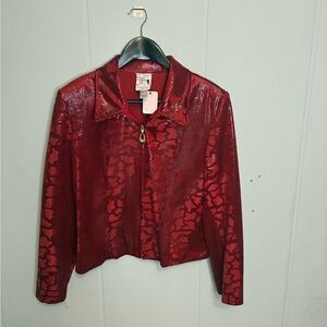 Elegant Red Women's Blazer